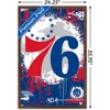 Trends International NBA Philadelphia 76ers - Maximalist Logo 23 Framed Wall Poster Prints - 3 of 4