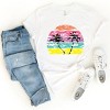 Simply Sage Market Tropical Sunset Short Sleeve Tee - 2XL - White - 3 of 4