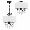 Crystorama Lighting Othello 3 - Light Chandelier in  Matte Black - 2 of 4