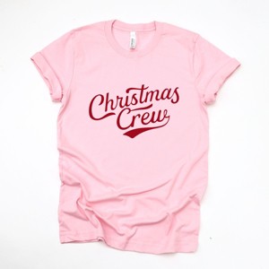 Christmas Crew Cursive - Women's Short Sleeve Graphic T-Shirt - 1 of 4