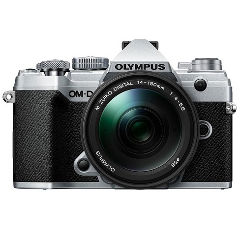 Olympus Om D E M5 Mark Iii Mirrorless Camera With Ed 14 150mm F 4 0 5 6 Ii Lens Silver Target