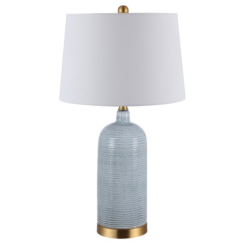 Safavieh blue deals and white lamp