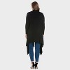 24seven Comfort Apparel Womens Plus Extra Long Open Front Plus Size Cardigan - 2 of 3