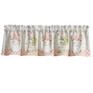 Park Designs Farmhouse Peonies Valance 60” x 14” - 1 of 3