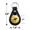 Prairie View A&M Secondary Logo Black Leather Keychain - 2 of 4