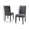 NicBex Upholstered Fabric Dining Chair with Backrest & Nailhead Trim for Kitchen,Dining Chair,Set of 2 - 3 of 4