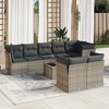 vidaXL Garden Sofa Set Grey, Dark Grey - 2 of 4