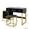 SKRAN Makeup Vanity Set with Mirror, Dresser Table with Nightstand, 4 Drawers - MDF, Ideal for Bedroom and Beauty Essentials Organization - 3 of 4