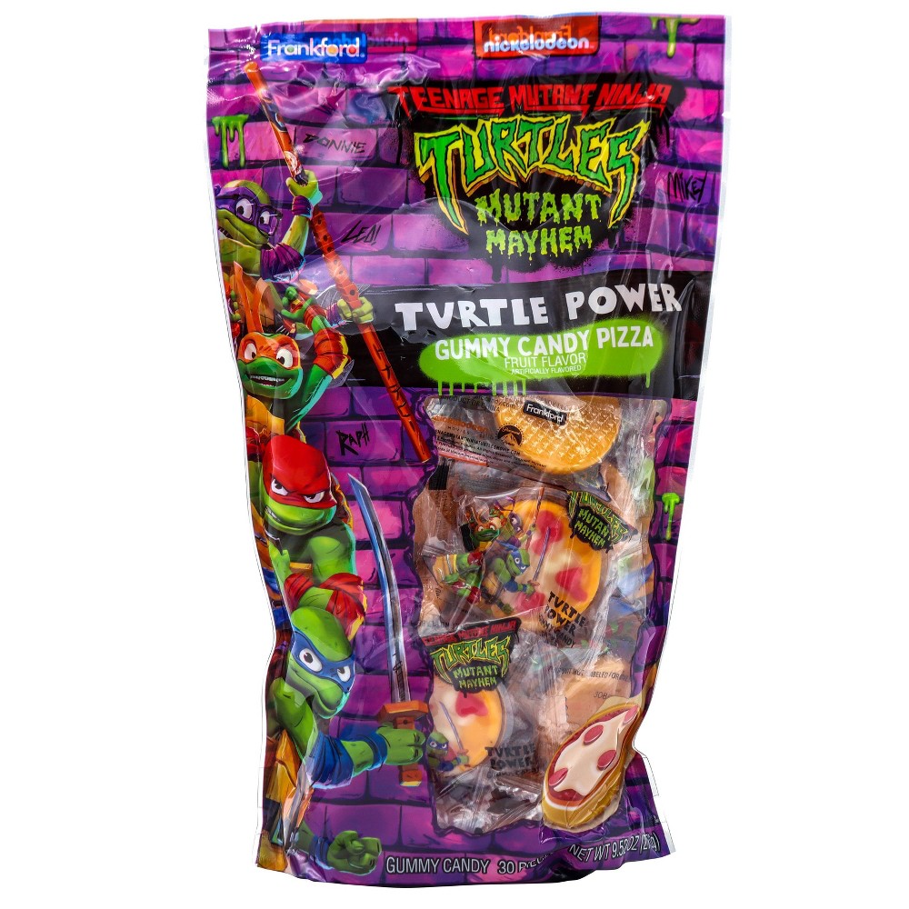 ( case of 10 ) ( date expiration variant )) Teenage Mutant Ninja Turtles Pizzza Gummies - 9.52oz/30ct