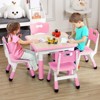 Jojoka Kids Table and 4 Chairs,Height Adjustable,Toddler Table 4 Chairs for Boys and Girls Ages 2-10 - 4 of 4