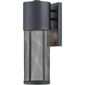 Hinkley Aria 15 1/2" High Black and Steel Mesh Outdoor Wall Light - 1 of 1