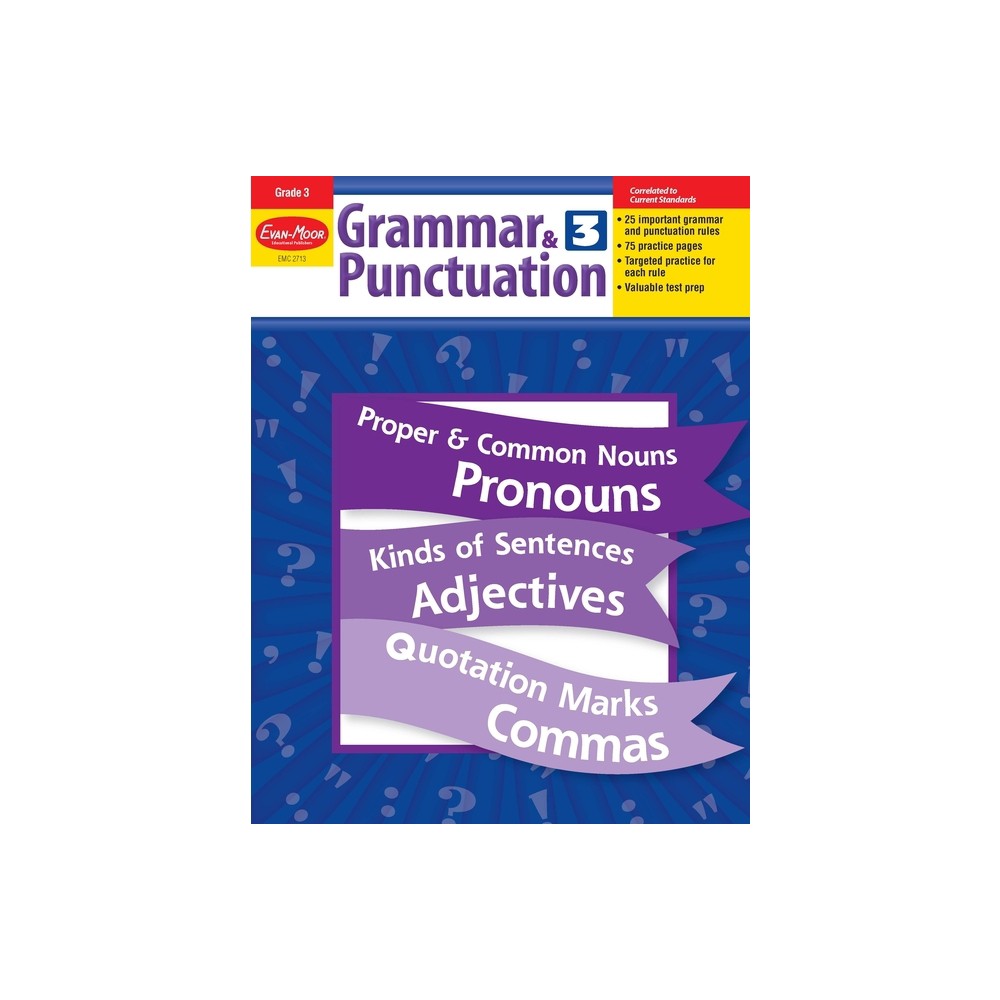 Grammar & Punctuation, Grade 3 Teacher Resource - by Evan-Moor Educational Publishers (Paperback)