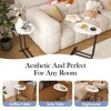 NicBex C Shaped Side Table Simple Modern Portable Coffee Table with Metal Frame and Wooden Tabletop for Sofa, Bedside - 2 of 4