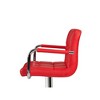 Poundex,Adjustable Height & Swivel Barstool in Faux Leather - 4 of 4