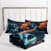Boersma Sports Quilt Set - Basketball Quilt Set Blue and Black Bedding, All Season Bedroom Quilt - 1 Quilt with 2 Pillowcases - 4 of 4