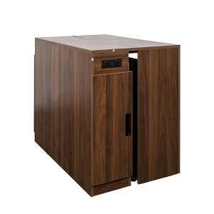 Okak 118IN Modern Extendable Dining Table, Multifunctional Kitchen Table with Storage, Space-Saving Foldable Table for Party, Meetings - 1 of 4