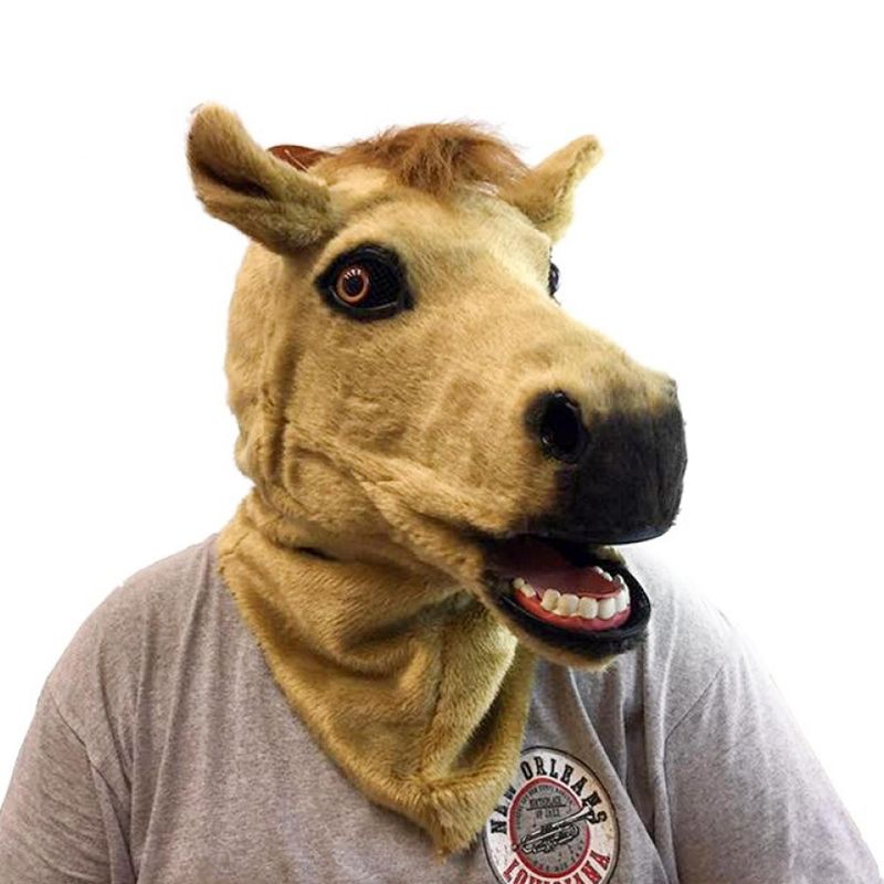KBW Over-The-Head Moving-Mouth Horse Costume Mask, 1 of 4