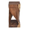 Steve Silver Co. Solana Accent Side Table Natural: Carved Acacia Wood, No Assembly - image 3 of 4