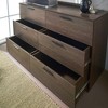 NicBex Modern Wooden 6-Drawer Chest, Tall Closet Storage with Wardrobe Closet Set of 2 for Bedroom, Living Room - 4 of 4