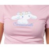 Cinnamoroll Women's Flower Crown Adult Junior's Cropped Short Sleeve T-Shirt - 2 of 3