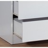 NicBex 5 Drawers Chest of Drawers with Locking Top Drawer Closet Organizers and Storage with Metal Glide rails for Bedroom, Living Room, White - 4 of 4