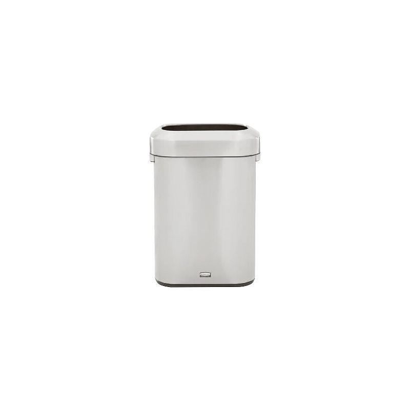 Rubbermaid Refine Stainless Steel Indoor Trash Can with Open Lid 15 Gallon Silver (2147581), 5 of 6