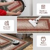 Washable Runner Rug, Non Slip Braided Print Low Pile Carpet for Hallway, Kitchen, or Bathroom - 4 of 4