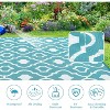 Outdoor Rugs, Waterproof Floor Mat for Patio, Plastic Reversible Outside Rug Portable Straw Rug for Camping Tent RV & Balcony - 4 of 4