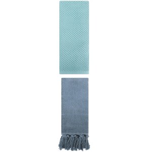 REGALWOVEN 2 Packs Cotton Soft Absorbent Tassels and Waffle Hand Towel - 1 of 4