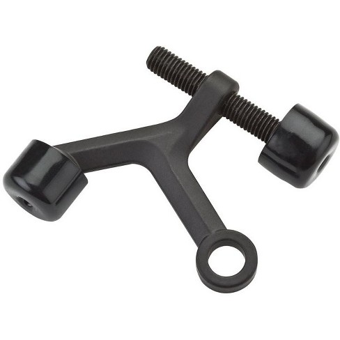 National Hardware Zinc Oil Rubbed Bronze Brown Hinge Pin Door Stop Mounts to door - image 1 of 4