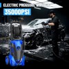 SUGIFT 1800W Electric Pressure Washer, 3500 PSI, 2.4 GPM, 5 Quick-Connect Nozzles, Detergent Selection Dial, Portable with Wheels and Hose Reel - 2 of 4
