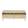 Angel Sar Rattan TV Stand for TVs up to 55 inches, Media Entertainment Center with Drawer - 3 of 4