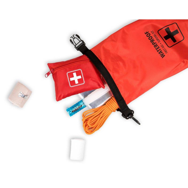 Life+Gear 130pc Waterproof Dry Bag First Aid + Survival Kit, 4 of 6