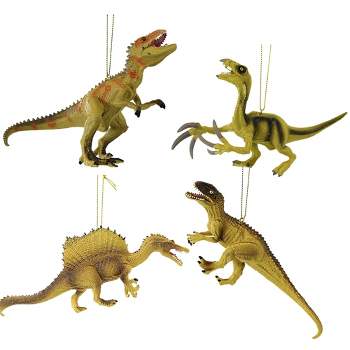 Kurt S. Adler 4.5 Inch Dinosaur Set Triassic Period Extinct Tree Ornament Sets