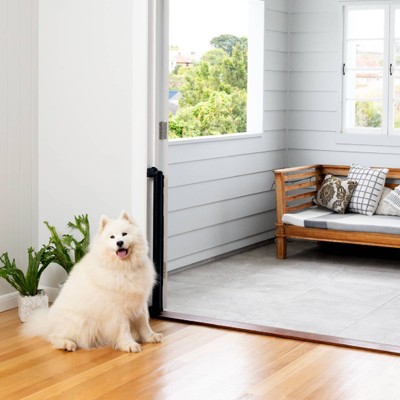 Black Retractable Mesh Baby Gate for Stairs and Doorways