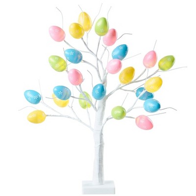 The Lakeside Collection Easter Tree Lighted With Eggs And Poseable Branches Tabletop Decor