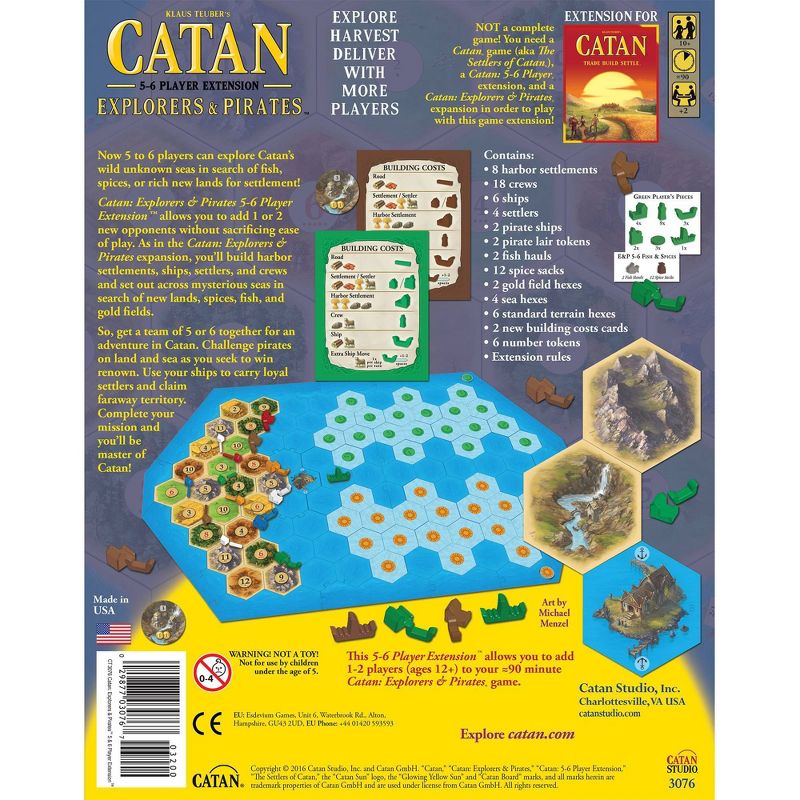 Catan Explorers &#38; Pirates 5-6 Player Game Extension Pack, 3 of 6
