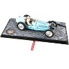 1934 Bugatti T59 Road Version Light Blue with Driver and Etorre Bugatti & Jean Bugatti Figures 1/18 Models by Le Mans Miniatures - 2 of 3