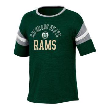 NCAA Colorado State Rams Girls' Short Sleeve Striped Shirt