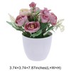 Unique Bargains Artificial Plants Flower Plastic 3.74"x3.74"x7.87" 1 Pc - 3 of 4