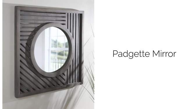 30&#34; x 30&#34; Padgette Square Wall Mirror Gray - Kate &#38; Laurel All Things Decor, 2 of 8, play video