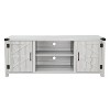 Flash Furniture 58 Inch Barn Door TV Stand Fits up to 65" TV's-LT GY Wash with Adjustable Shelf - 3 of 4