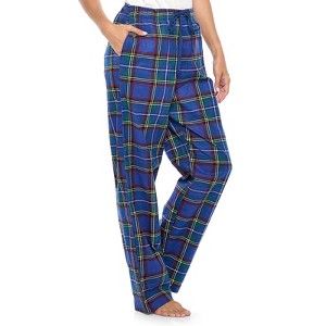 Casual Nights Women's Flannel Pajama Sleep Pants, Super Soft Plaid Pjs Bottoms - 1 of 4
