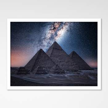 Americanflat Modern Wall Art Room Decor - Egyptian Night by Manjik Pictures