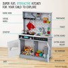 Lil Jumbl Play Kitchen Set for Kids, Toddler Kitchen Playset, Charcoal - 2 of 4