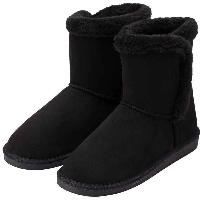 Alpine Swiss Mindy Womens Classic Short Winter Boots Faux Fur Lined Warm Comfort Shoes, 2 of 7
