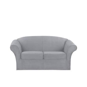 Ultimate Stretch Loveseat Suede Slipcover - Sure Fit