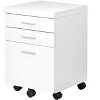 NicBex Modern File Cabinet with Wheels,Vertical Filing Cabinets with 3 Drawers and Handles,Office Cabinet for Home, Office - 2 of 4
