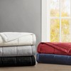 Reversible Plush to Microfiber All Season Throw, Down Alternative with HeiQ Smart Temp, Box Stitch Design, Ivory, Full/Queen - 4 of 4