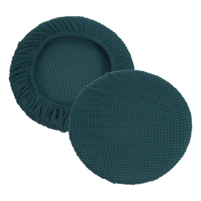 Unique Bargains Non-slip Washable Elastic Round Bar Stool Seat Cushions 2 Pcs